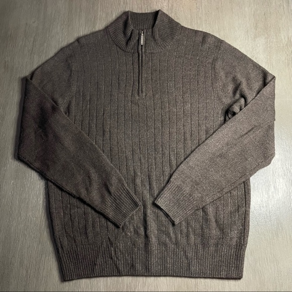 Mens Dark Brown Super Soft Pullover Sweater